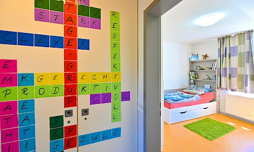 Blick in Bewohnerzimmer